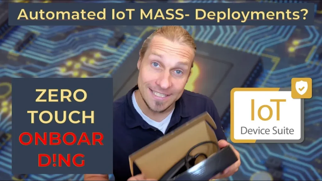 Thumbnail of the video "IoT Devices: Zero Touch Provisioning and Onboarding" on the YouTube Channel "IoT and Embedded Security"